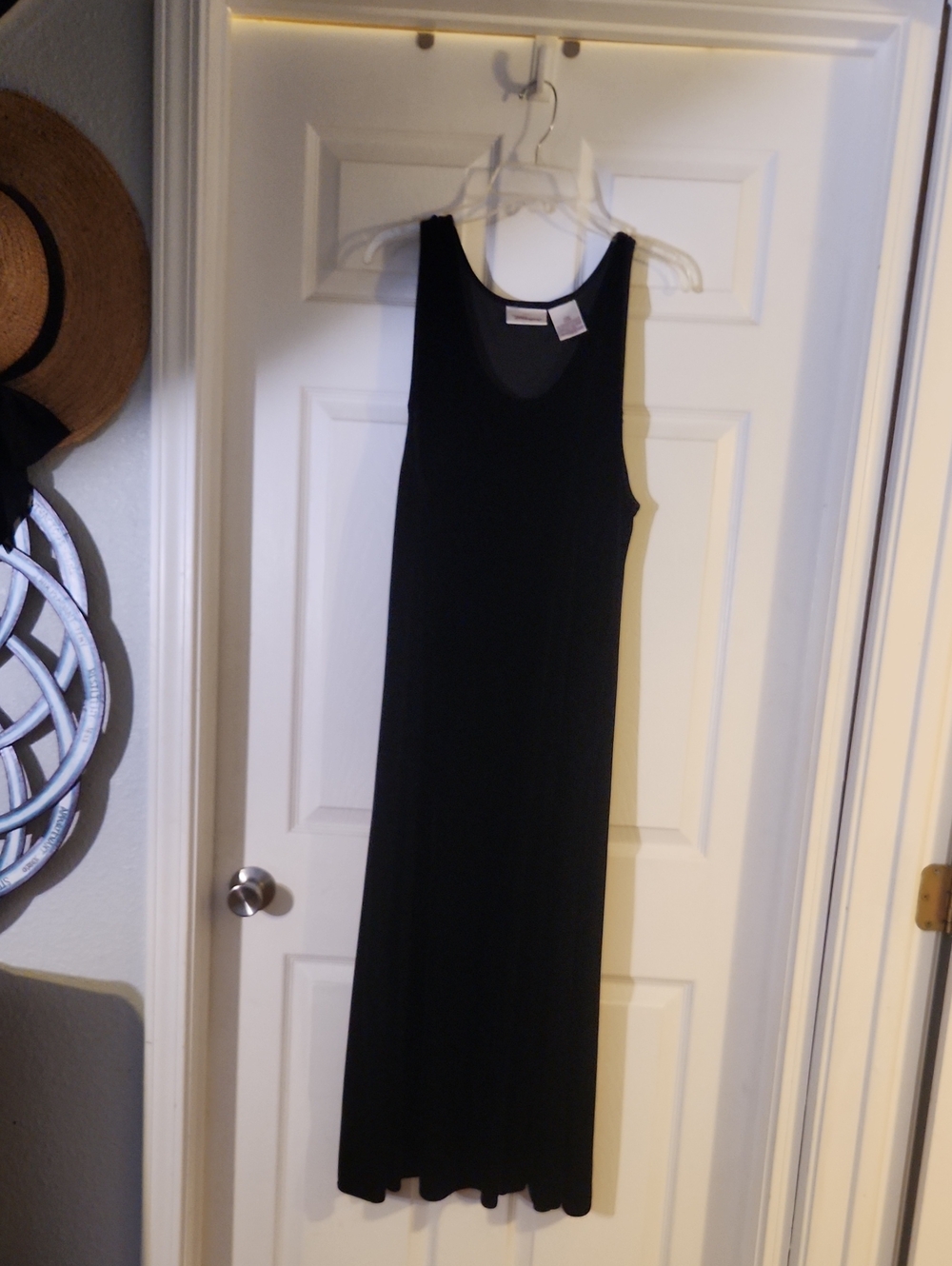 Vintage Worthington -Black Velvet Floor Length Dress